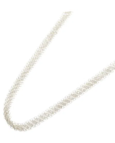 Tiffany & Co . Silver Mesh Necklace (authentic Pre-loved) In White