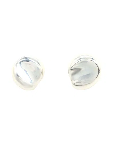 Tiffany & Co . Silver Nugget Earrings (authentic Pre-loved) In Metallic
