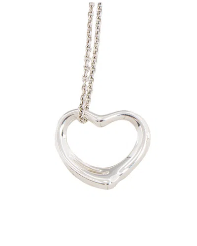 TIFFANY & CO TIFFANY & CO. SILVER OPEN HEART 22MM NECKLACE (AUTHENTIC PRE-LOVED)