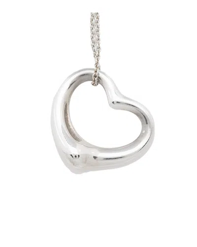 TIFFANY & CO TIFFANY & CO. SILVER OPEN HEART 27MM LARGE NECKLACE (AUTHENTIC PRE-LOVED)