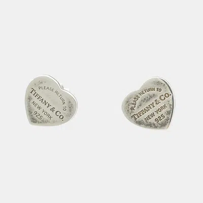 Pre-owned Tiffany & Co Silver Return-to Earrings