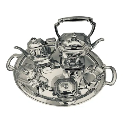 Pre-owned Tiffany & Co Six-piece . Sterling Silver Kettle On Cradle W Serving Tray 7.3 Kg In Multi