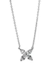 Tiffany & Co . Small Model Victoria Platinum 0.64 Ct. Tw. Diamond Pendant (authentic Pre-loved) In Metallic