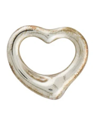 Pre-owned Tiffany & Co Small Open Heart Pendant, 0.5" In Multi