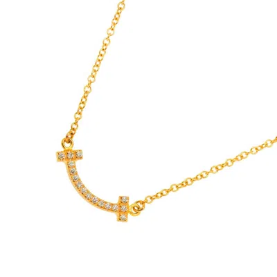 Pre-owned Tiffany & Co Smile Necklace () In Pink