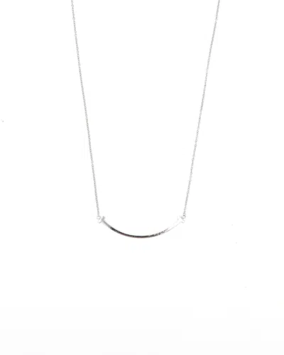 Tiffany & Co Smile Pendant In 18kt White Gold In Silver