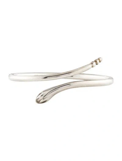 Pre-owned Tiffany & Co Snake Bangle Bracelet, 7" In Multi