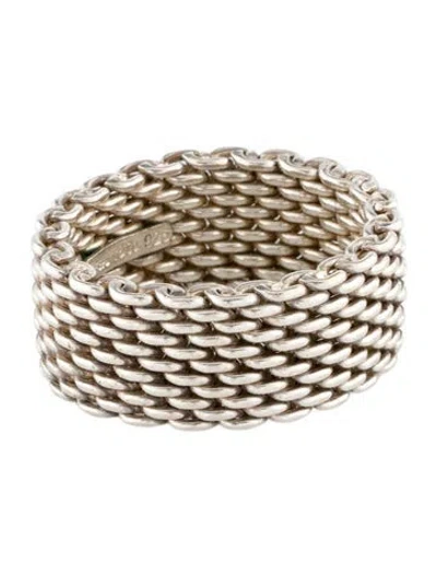 Pre-owned Tiffany & Co Somerset Mesh Band In Multi