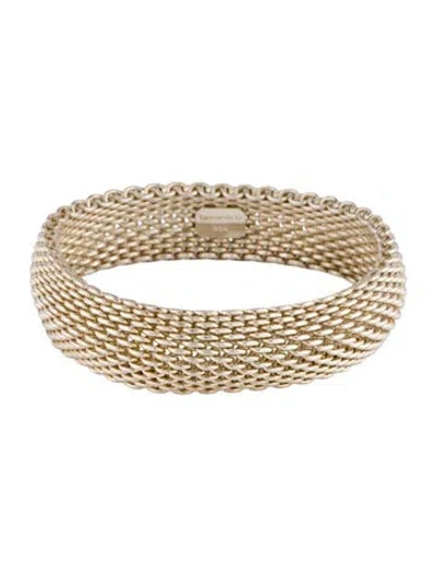 Pre-owned Tiffany & Co Somerset Mesh Bracelet, 7" In Multi