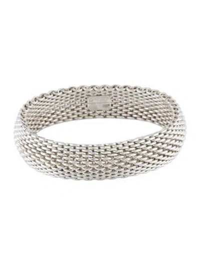 Pre-owned Tiffany & Co Somerset Mesh Bracelet, 7.25" In Multi