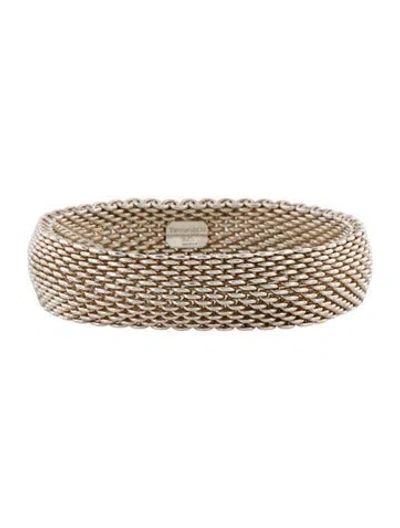 Pre-owned Tiffany & Co Somerset Mesh Bracelet, 7.5" In Multi