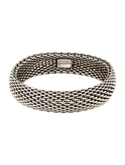 Pre-owned Tiffany & Co . Somerset Mesh Bracelet, 7.5" In Multi