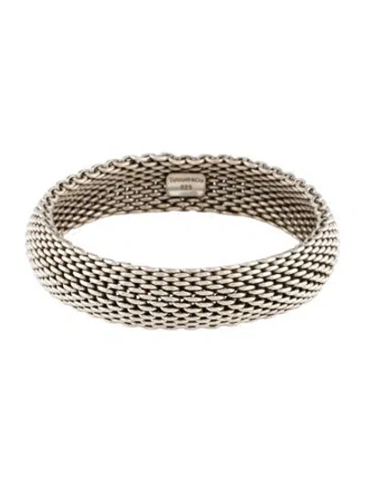 Pre-owned Tiffany & Co Somerset Mesh Bracelet, 7.75" In Multi