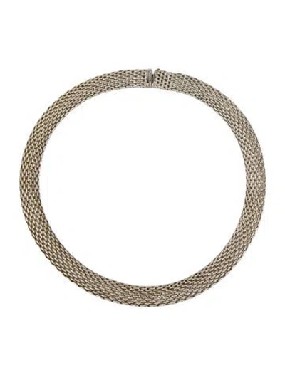 Pre-owned Tiffany & Co Somerset Mesh Collar Necklace, 17" In Multi