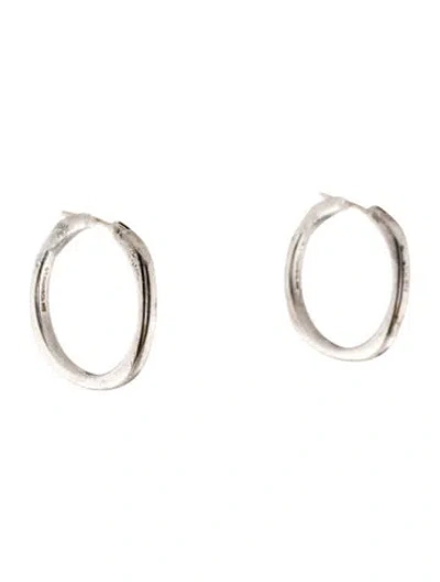 Pre-owned Tiffany & Co Square Cushion Hoop Earrings In Multi