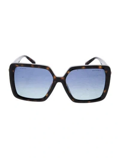 Pre-owned Tiffany & Co Square Gradient Sunglasses In Brown