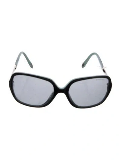 Pre-owned Tiffany & Co Square Tinted Sunglasses In Black