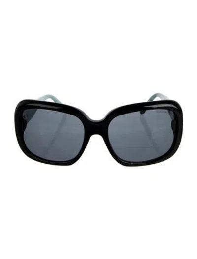 Pre-owned Tiffany & Co Square Tinted Sunglasses In Brown