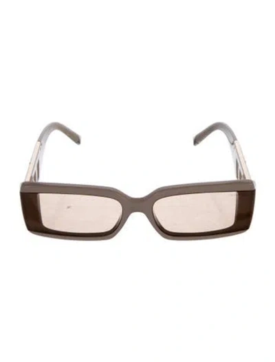 Pre-owned Tiffany & Co Square Tinted Sunglasses In Neutral