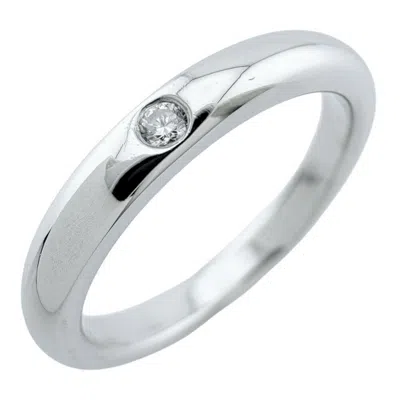 Pre-owned Tiffany & Co Stacking Platinum 950 Band Ring () In Silver