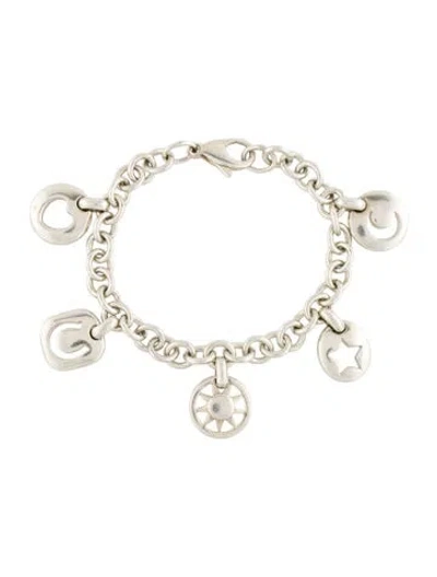 Pre-owned Tiffany & Co Stencil Charm Bracelet In Multi