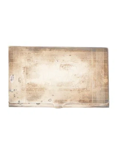 Pre-owned Tiffany & Co Sterling Business Card Holder In Silver
