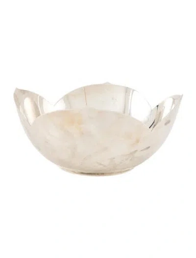 Pre-owned Tiffany & Co Sterling Lotus Petal Bon Bon Bowl In Silver