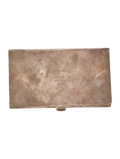 Pre-owned Tiffany & Co Sterling 'return To Tiffany' Business Card Case In Silver