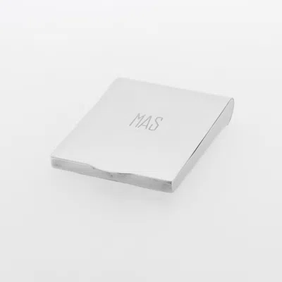 Pre-owned Tiffany & Co . Sterling Silver & Enamel Match Book Cover With 'mas' Monogram
