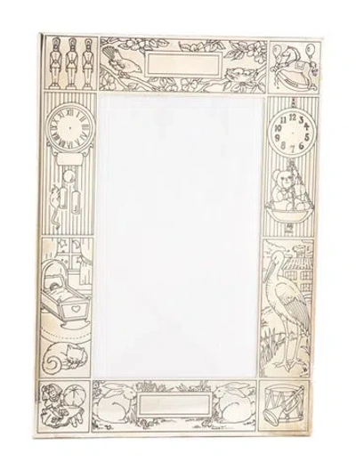 Pre-owned Tiffany & Co Sterling Silver Birth Records Frame