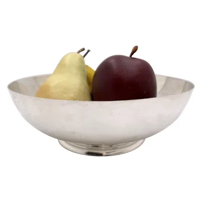 Pre-owned Tiffany & Co . Sterling Silver Bowl In Mid-century Modern Style In Sand