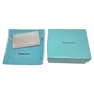 Pre-owned Tiffany & Co Sterling Silver Business Card Case With Box And Pouch #25470 In Multi