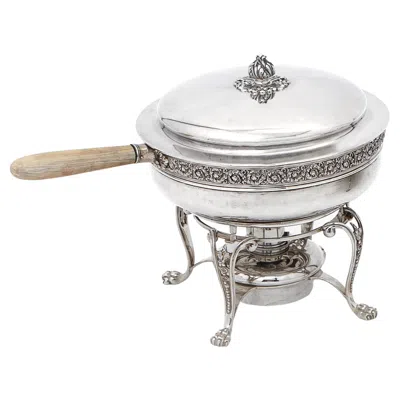 Pre-owned Tiffany & Co Tiffany And Co Sterling Silver Chafing Dish With Warmer, 19th Century
