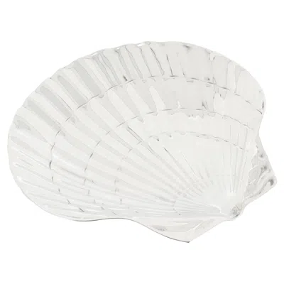 Pre-owned Tiffany & Co . Sterling Silver Figural Scallop Shell Dish / Vide Poche