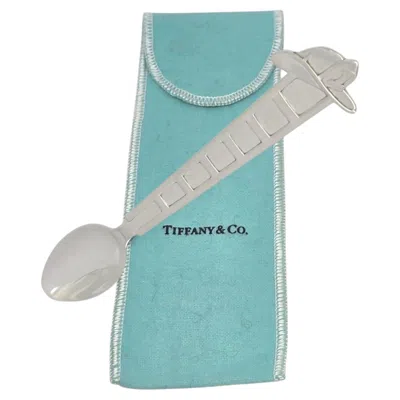 Pre-owned Tiffany & Co Sterling Silver Fireman Helmet & Ladder Baby Spoon W/pouch #24941 In Multi