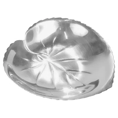 Pre-owned Tiffany & Co . Sterling Silver Heart Shaped Leaf Bowl Or Vide Poche In Multi
