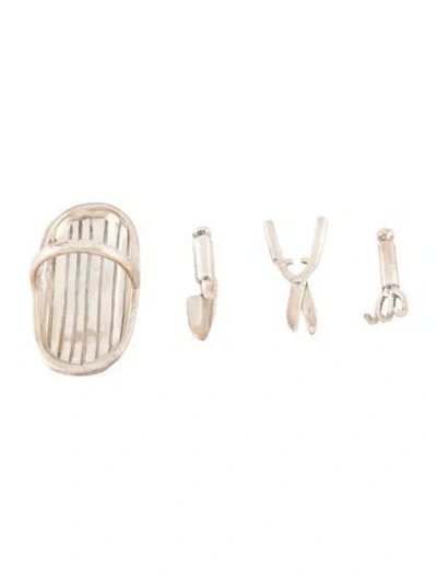 Pre-owned Tiffany & Co Sterling Silver Miniature Garden Set