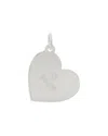 Tiffany & Co . Sterling Silver Mom Heart Charm (authentic Pre-loved) In Metallic