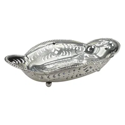 Pre-owned Tiffany & Co ., Sterling Silver Pierced Condiment Dish