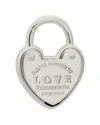 Tiffany & Co . Sterling Silver Return To Love Heart Lock Charm (authentic Pre-loved) In Silver