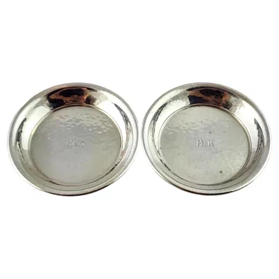 Pre-owned Tiffany & Co Sterling Silver Set Of 2 Nut Dishes #18400 In Multi