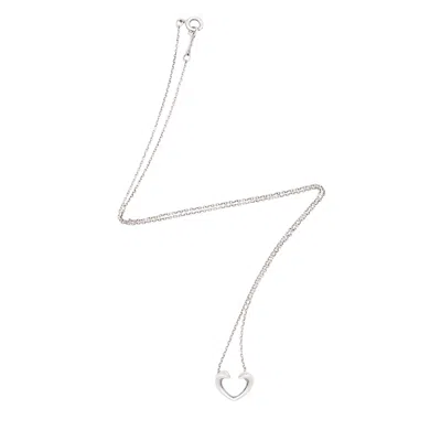 Tiffany & Co . Sterling Silver Tenderness Heart Necklace