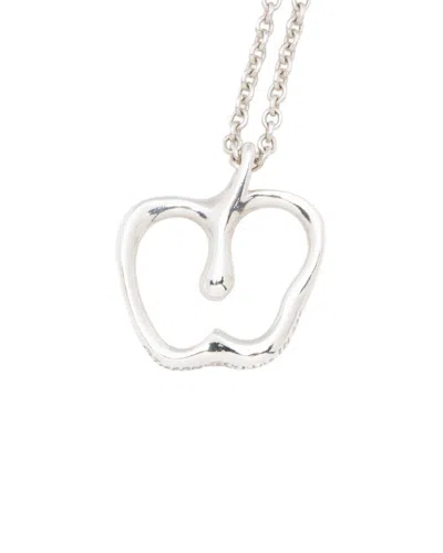 Pre-owned Tiffany & Co Sterling Silver . Elsa Peretti Sterling Silver Apple  Necklace (authentic P