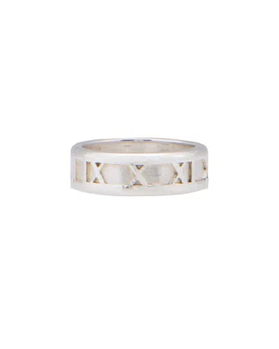 Pre-owned Tiffany & Co Sterling Silver . Vintage Sterling Silver Atlas Ring  - Size 7 (authentic P