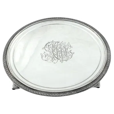Pre-owned Tiffany & Co Sterling Silver Tiffany Salver