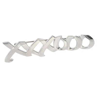 Pre-owned Tiffany & Co . Sterling Silver Vintage Paloma Picasso Hugs & Kisses Brooch In Multiple