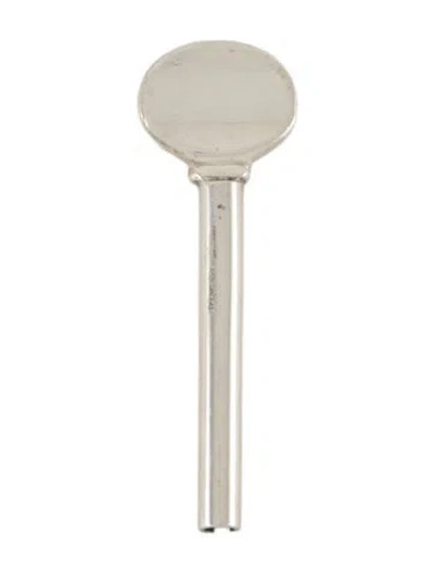 Pre-owned Tiffany & Co Sterling Toothpaste Tube Key In Silver