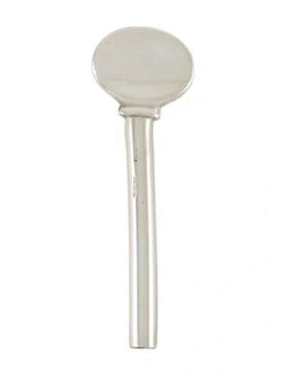 Pre-owned Tiffany & Co Sterling Toothpaste Tube Key In Silver
