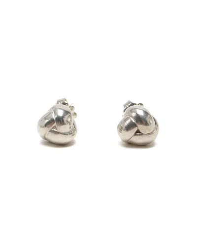 Pre-owned Tiffany & Co Stud Knot Silver Earrings