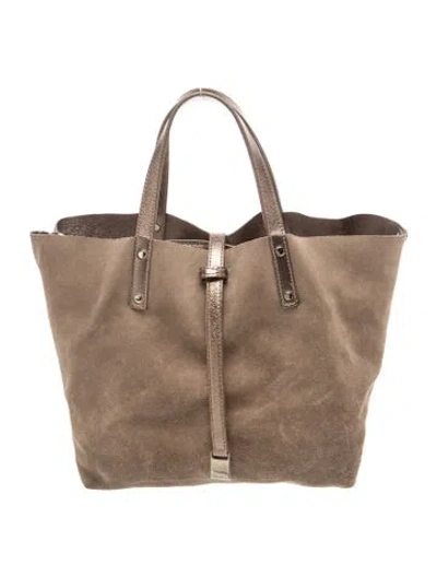 Pre-owned Tiffany & Co Suede Top Handle Bag